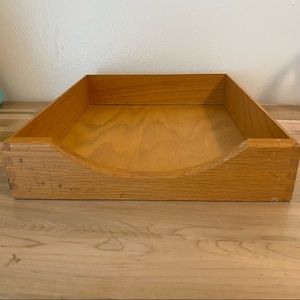 Vintage solid wood, letter holder